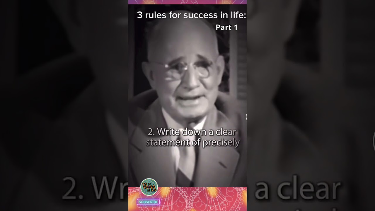 Secret of #success #napoleonhill #lawofattraction #manifestation #newmindset #winningmentality part1