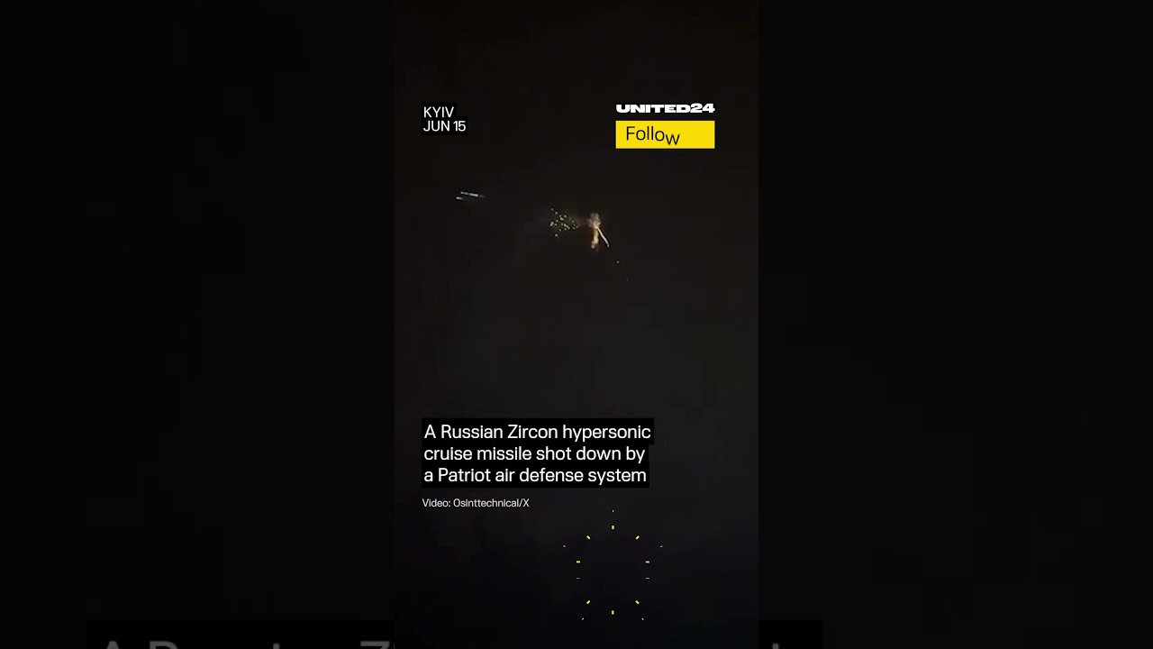 Russian Zircon Hypersonic Missile Shot Down by Patriot Air Defense System #warinukraine