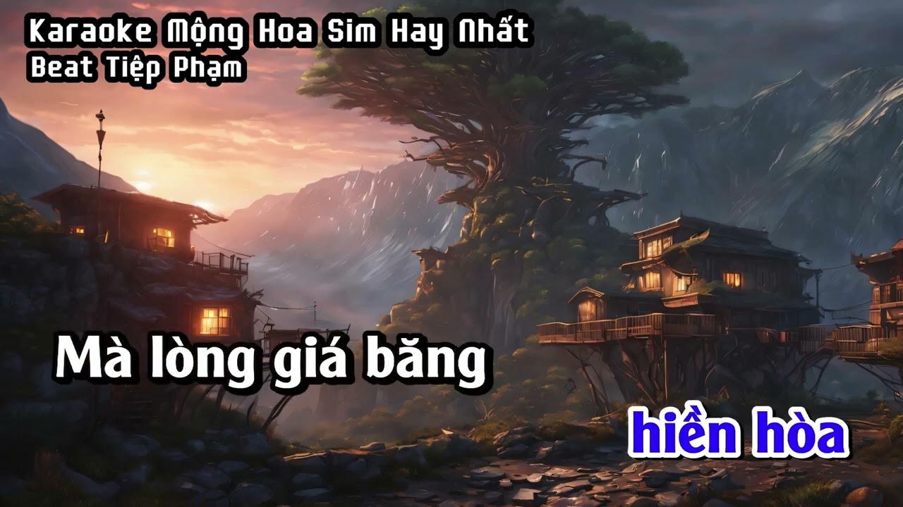 Mộng Hoa Sim - Karaoke Tone Nam Disco Hay Nhất - Beat Tiệp Phạm