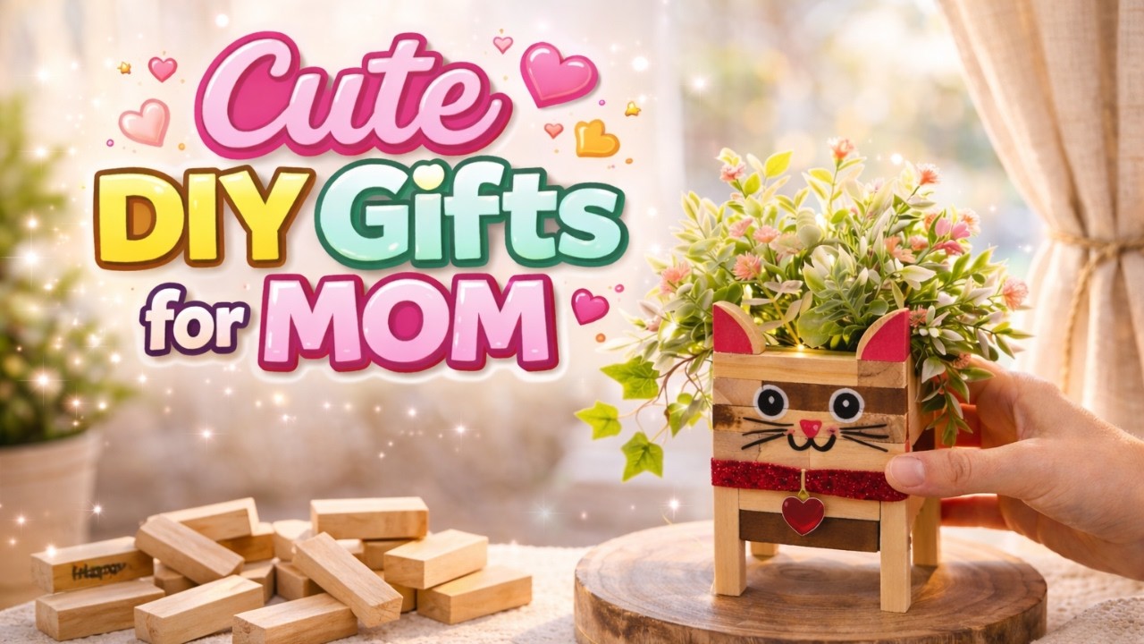 2 Beautiful DIY Gifts for Mom Using Tumbling Blocks | Jenga Block DIYs