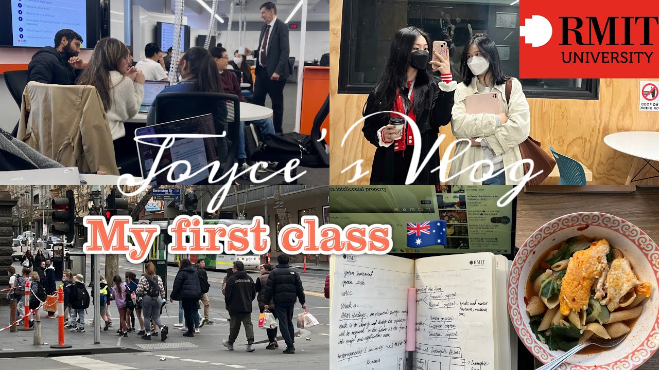 Vlog/Rmit melbourne city campus/First class in Melbourne/Daily vlog/墨尔本日常/研究生日常/皇家墨尔本理工大学