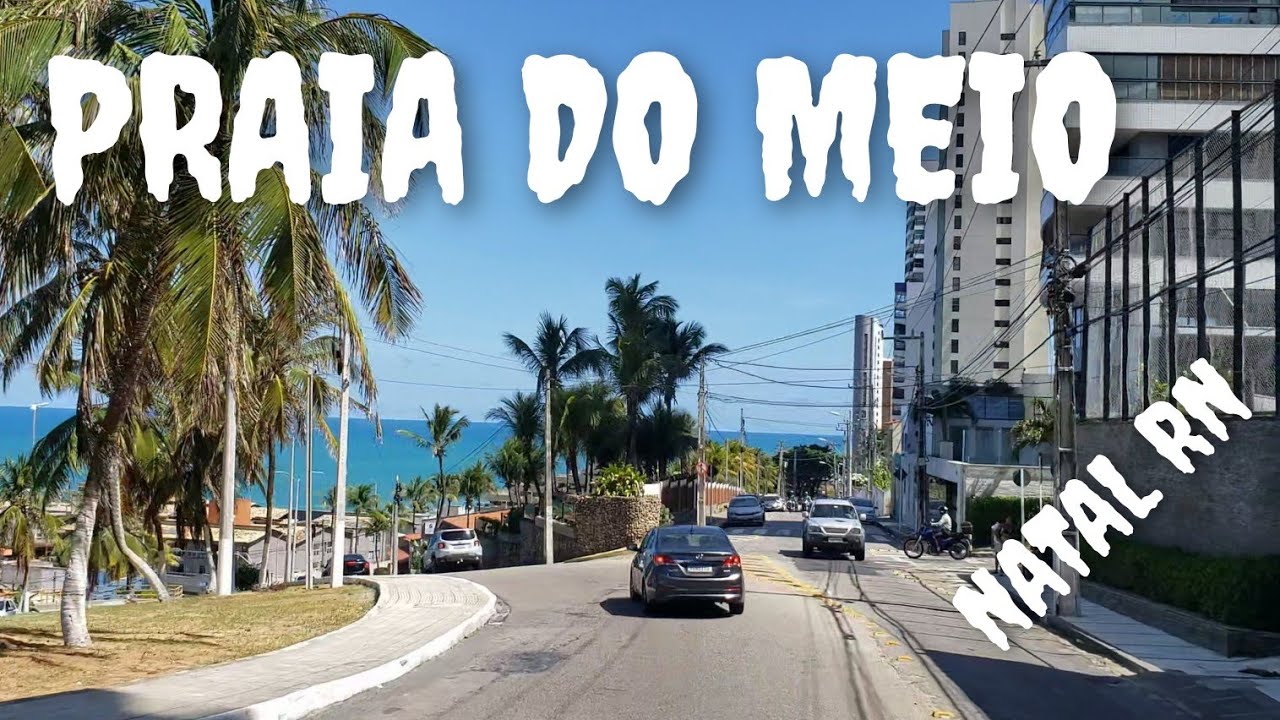Orla da praia do meio natal RN PRAIA DO MEIO UMA PRAIA MUITO BONITA VENHA CONHECER