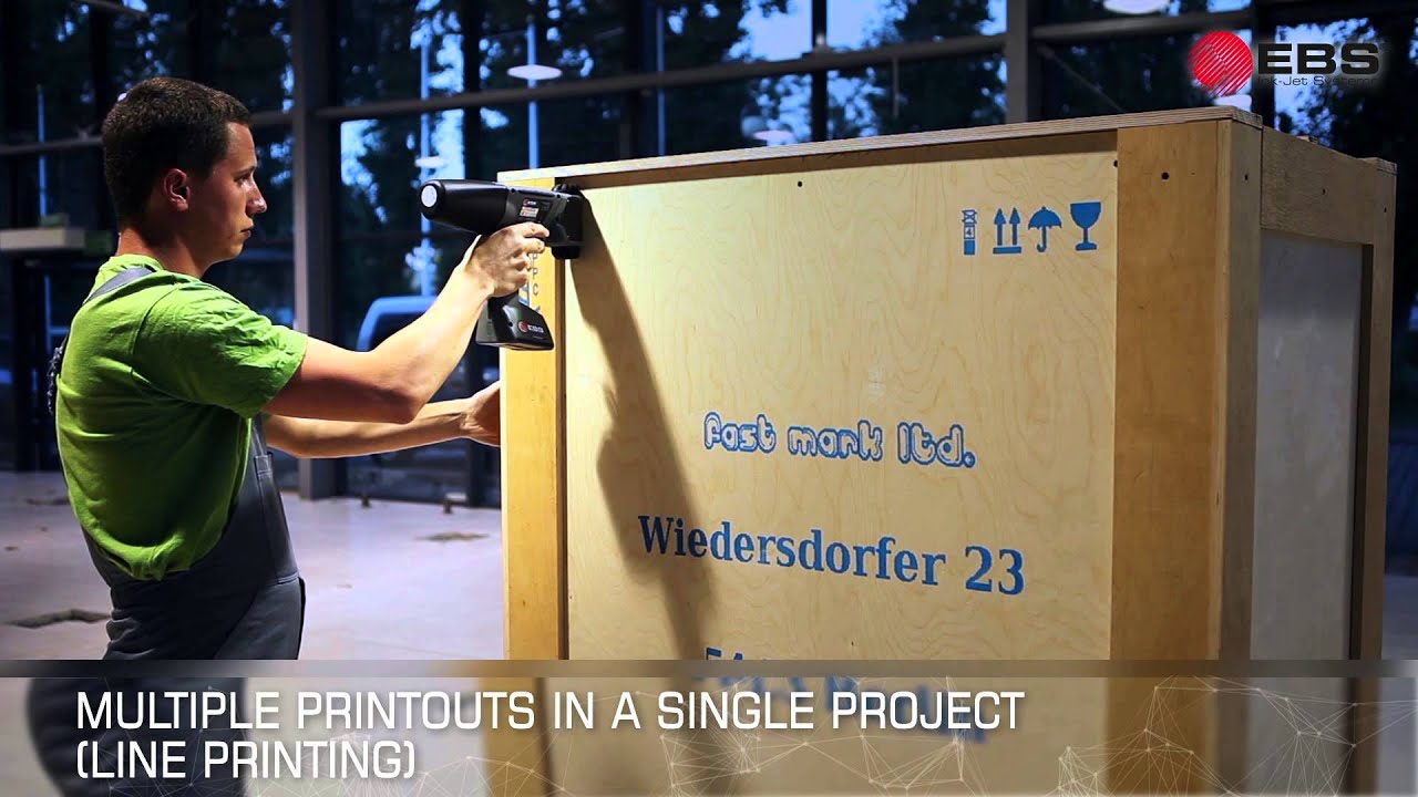 🇬🇧 HANDJET EBS-260 - improved hand held, portable, mobile ink jet printer