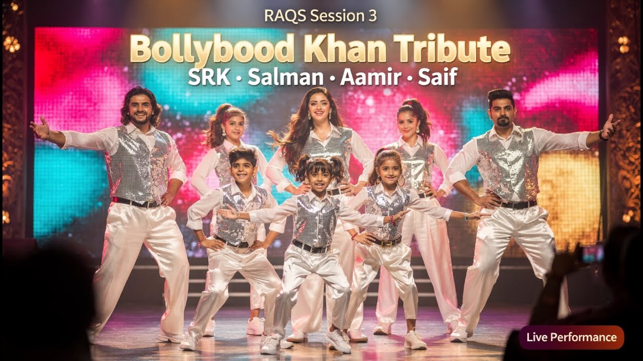 Dance Show | Bollywood Khan Tribute | SRK Salman Aamir Saif | RAQS Session 3 | Bollyhopper Perf 2