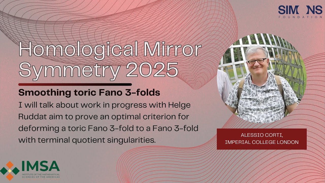 Alessio Corti, Imperial College London: Smoothing toric Fano 3-folds