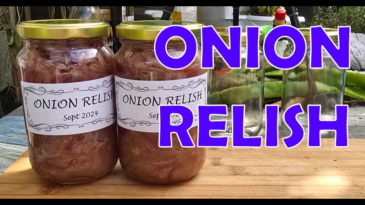 Sweet and Sharp Onion Relish - great on hotdogs!