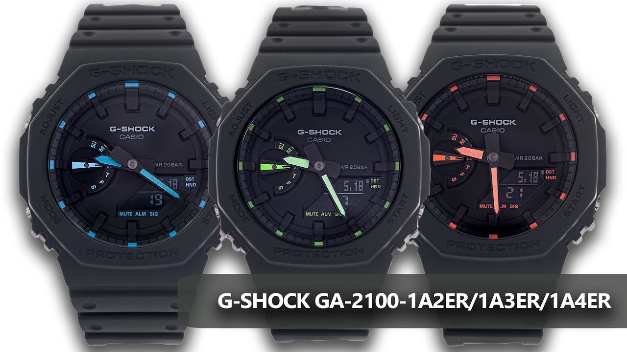 CASIO G-SHOCK GA-2100-1A2ER / CASIO GA-2100-1A3ER / CASIO GA-2100-1A4ER - Prezentacja CrazyTime.pl