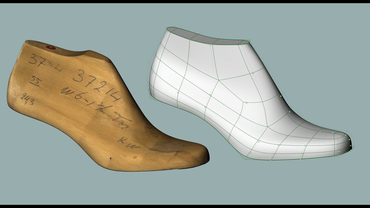 Re-engineering a shoe-last scan into a SubD last
