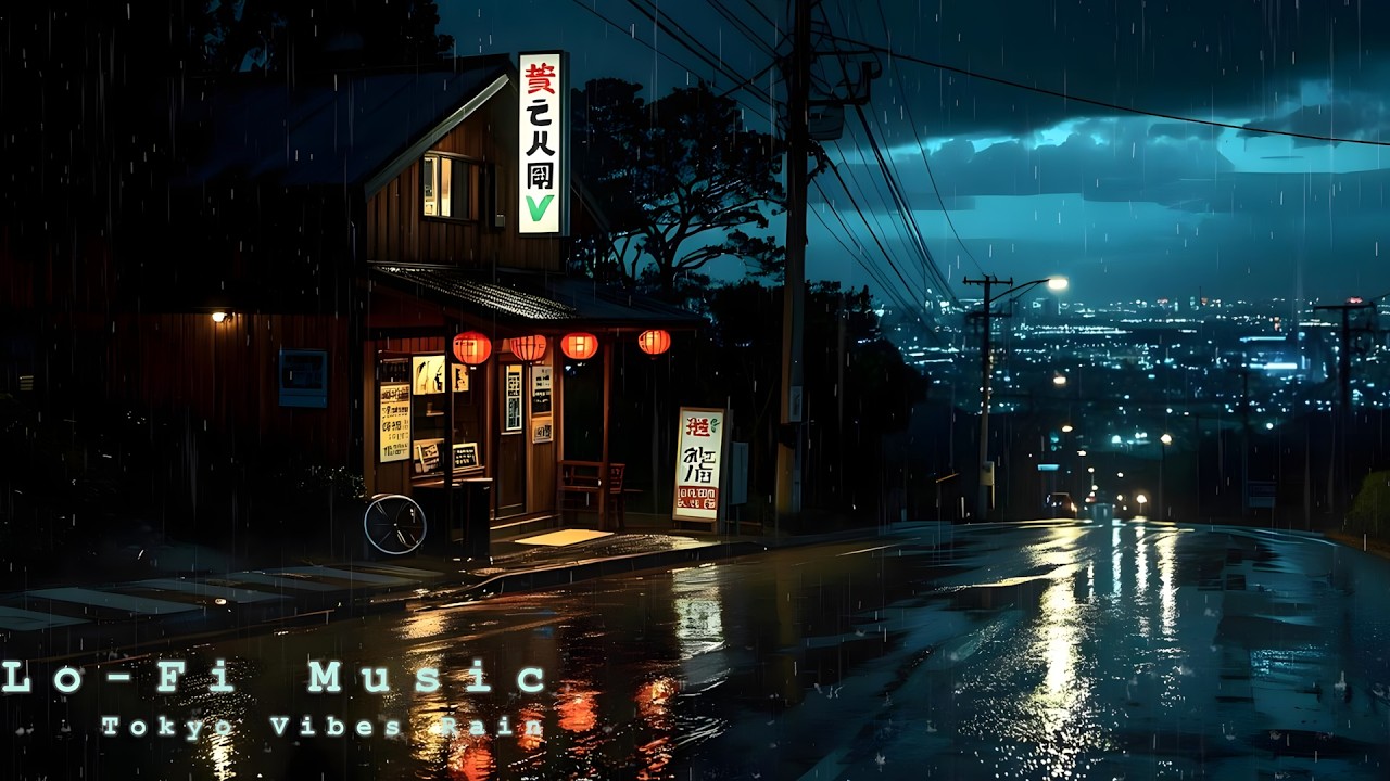 Tokyo Rainy Night – Lofi Chillhop Music to Improve Your Study & Concentration