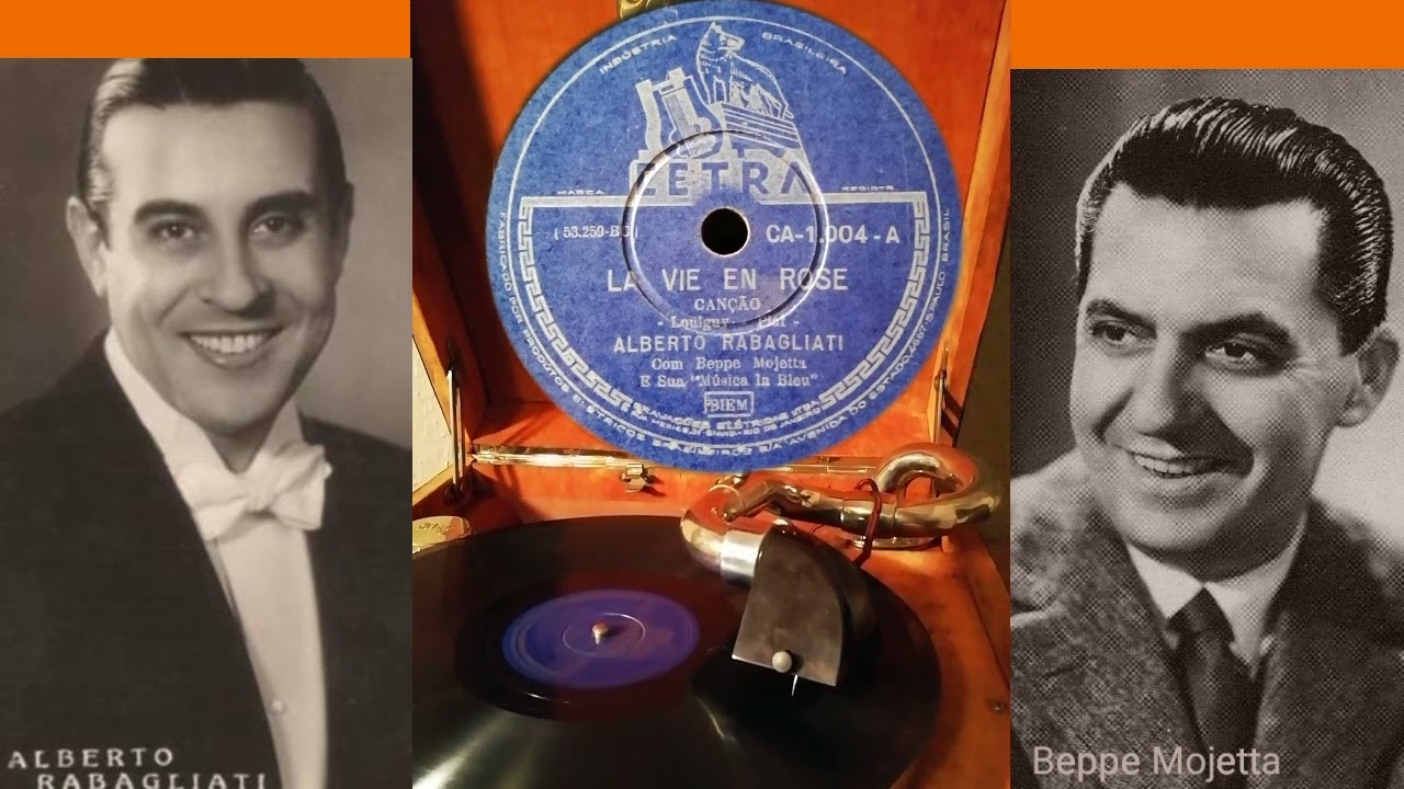 La Vie en Rose -  Alberto Rabagliati  &  Orchestre Beppe Mojetta  ( Cetra Brasil 1.004 a)