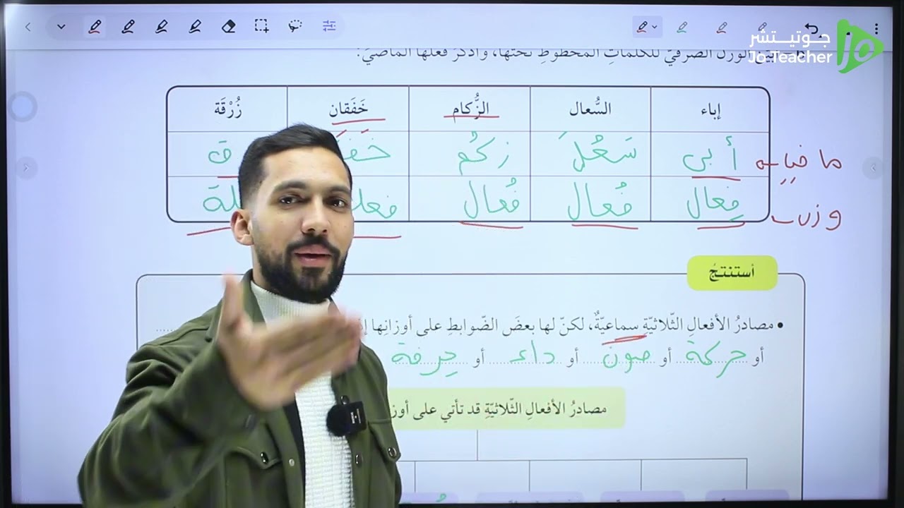 حل أسئلة مصادر الأفعال الثلاثية ( الصف العاشر ) أ.فارس التلاوي