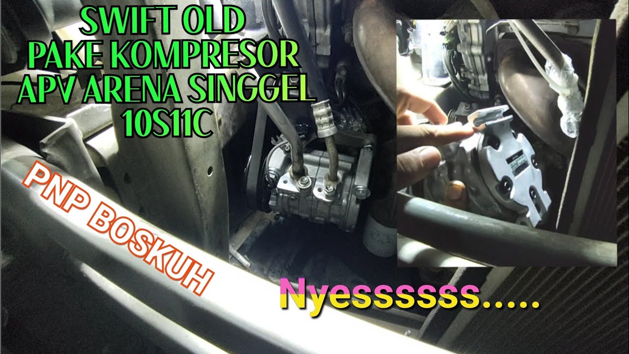 Swift ganti kompresor APV Arena singgel 10s11c