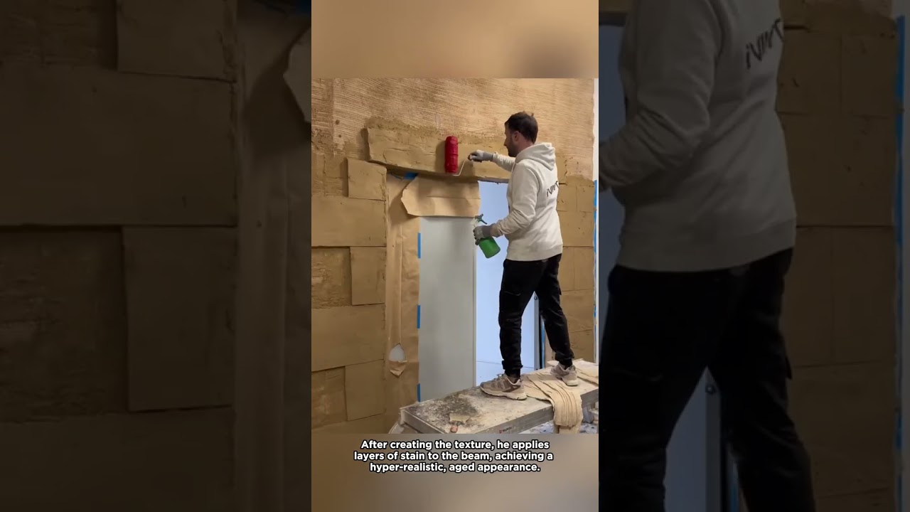 Creating a Realistic Faux Wood Beam from Plaster