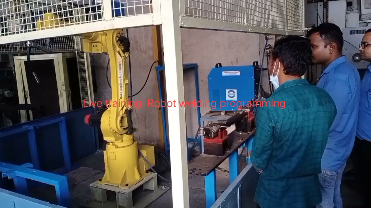 Live training Robot welding programming 