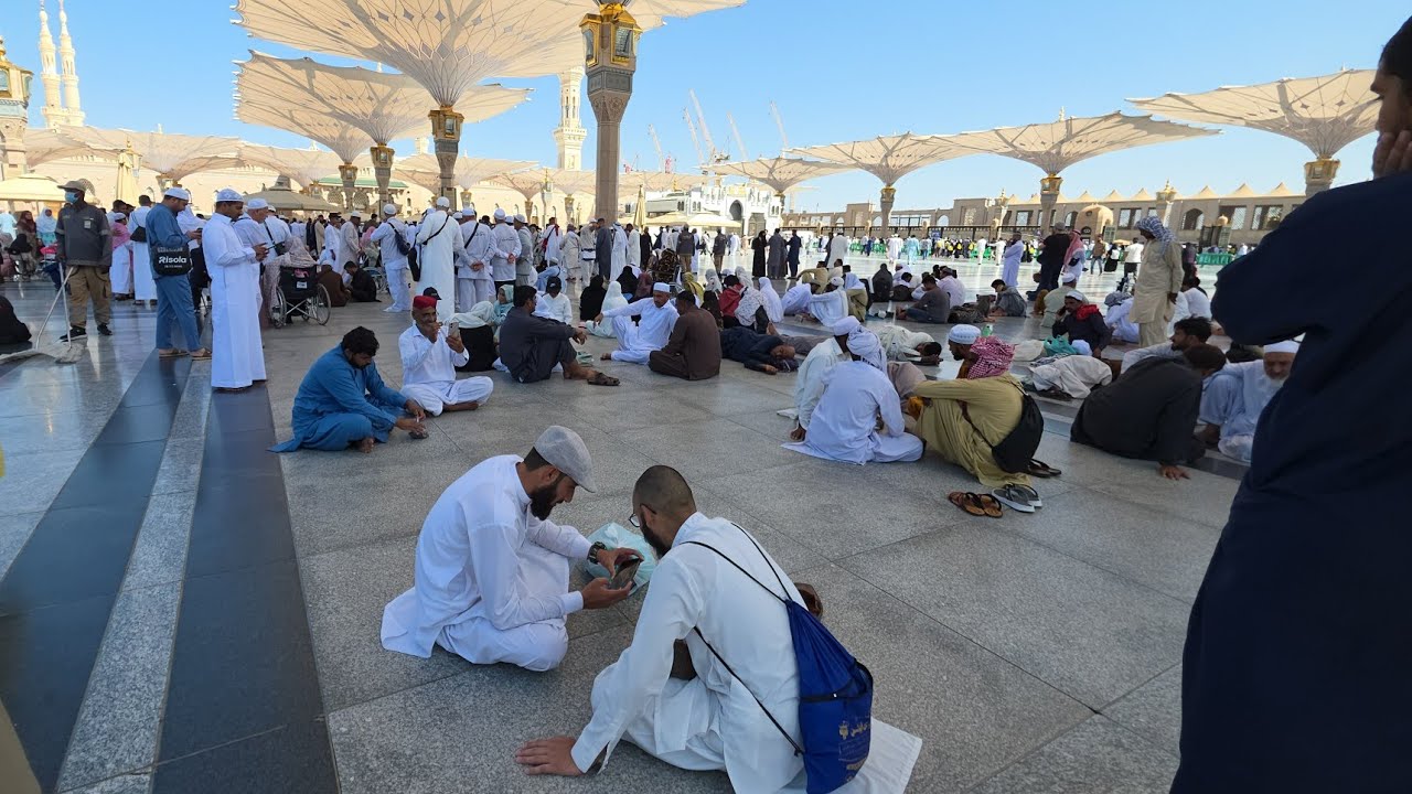🔴masjide nabvi jiyarat madina walking 🚶‍♀️ video 🕋 (ﷺ) full madina video amir ansari ♥️ 