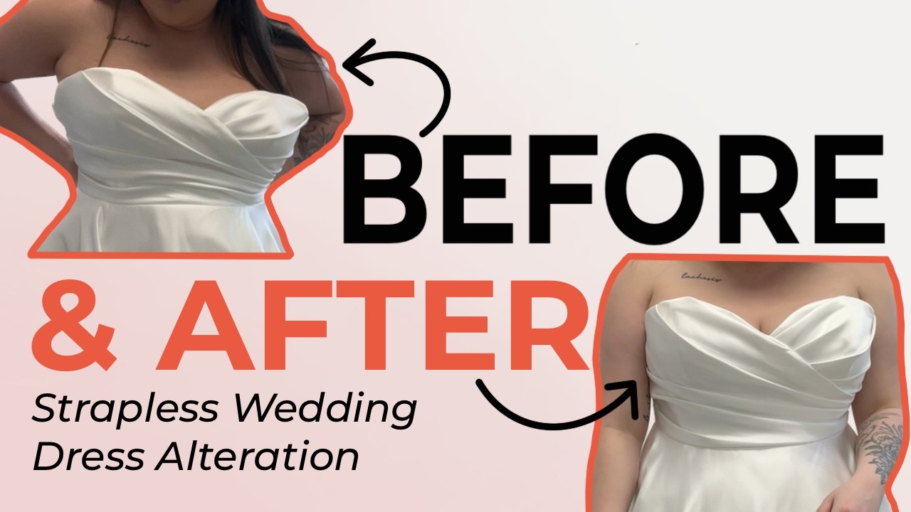 STRAPLESS WEDDING DRESS NEEDS MORE SUPPORT