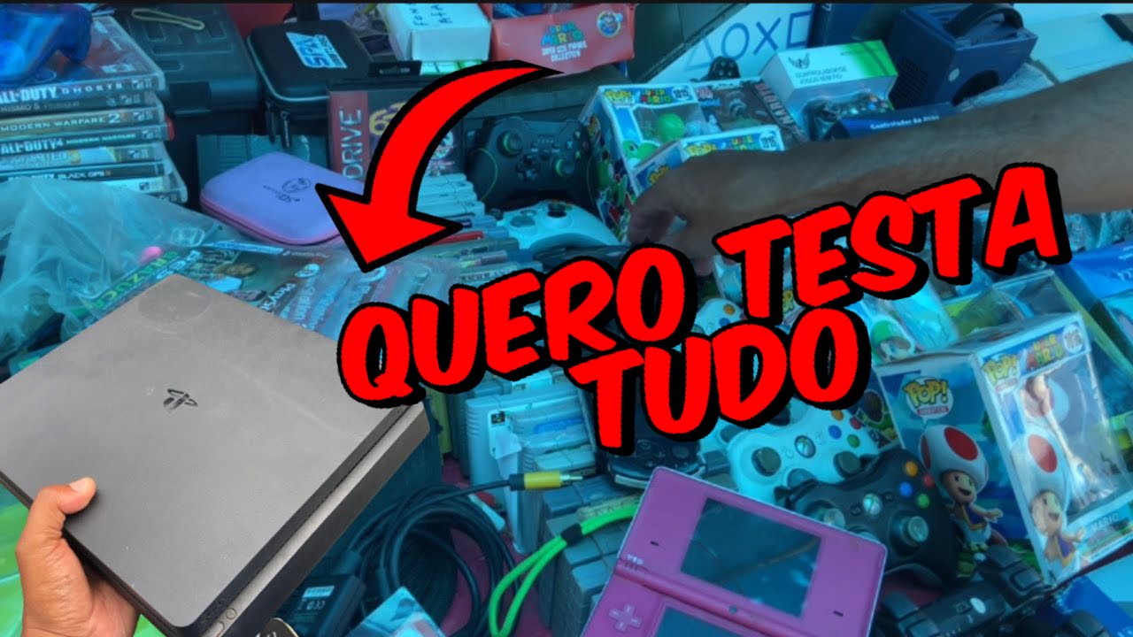 FEIRA DO ROLO  NO CARNAVAL / ACHEI VÁRIOS PS2 JOGOS DE PS4 SUPER NINTENDO E PSP NA CAÇADA GAMER