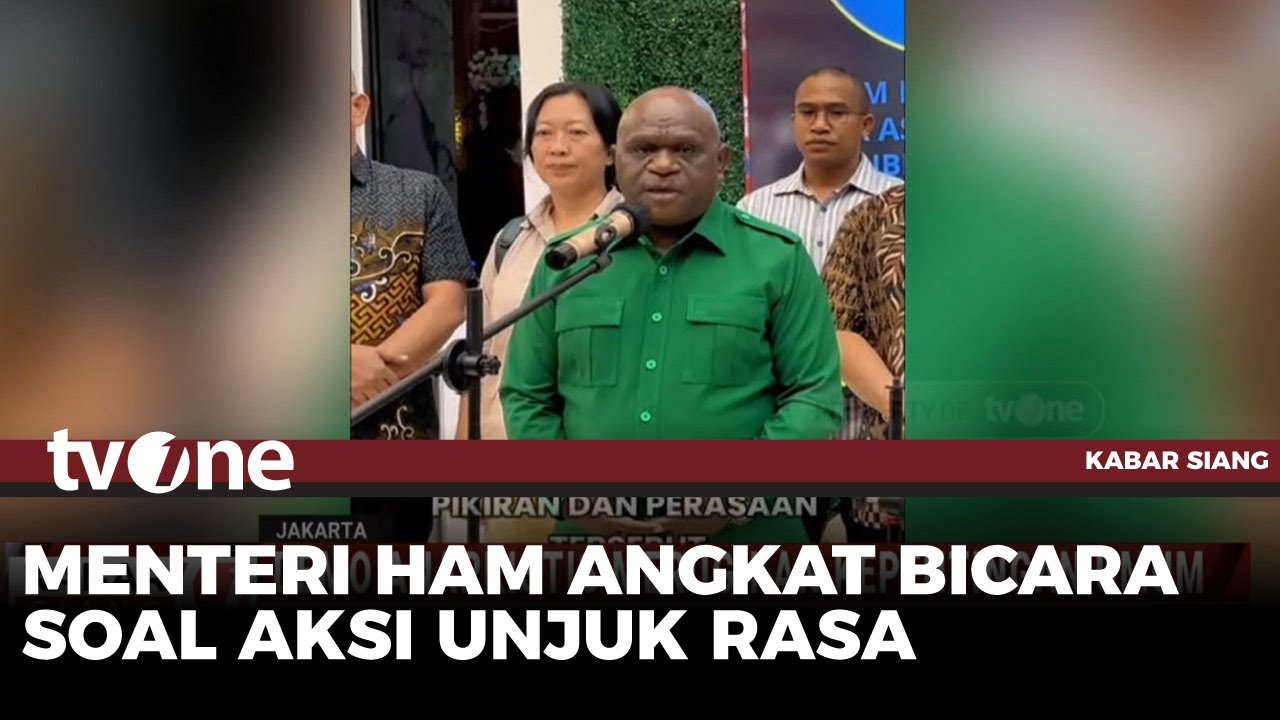 Menteri HAM: Aparat Harus Bedakan Pengunjuk Rasa dan Perusuh | Kabar Siang tvOne