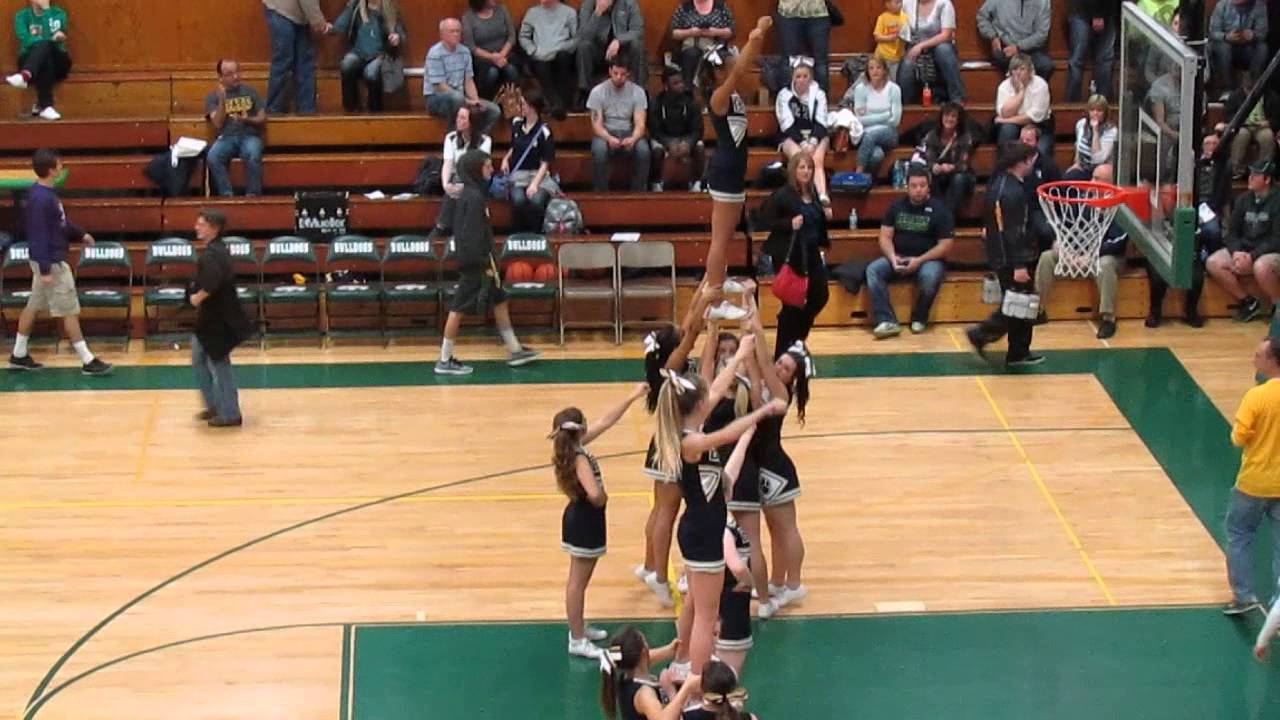 Burlington-Edison and Mount Vernon Cheerleaders Performance During Basketball Game - Dec 15, 2014
