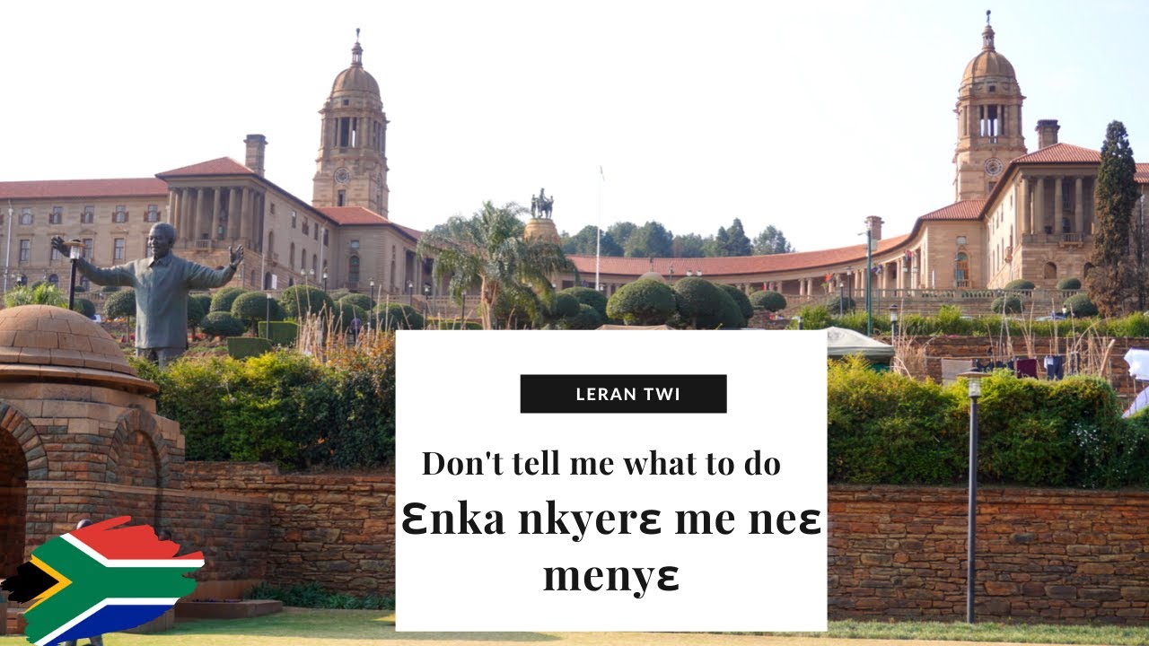 How to say Don't tell me what to do in TWI|Learn TWI|Speak TWI