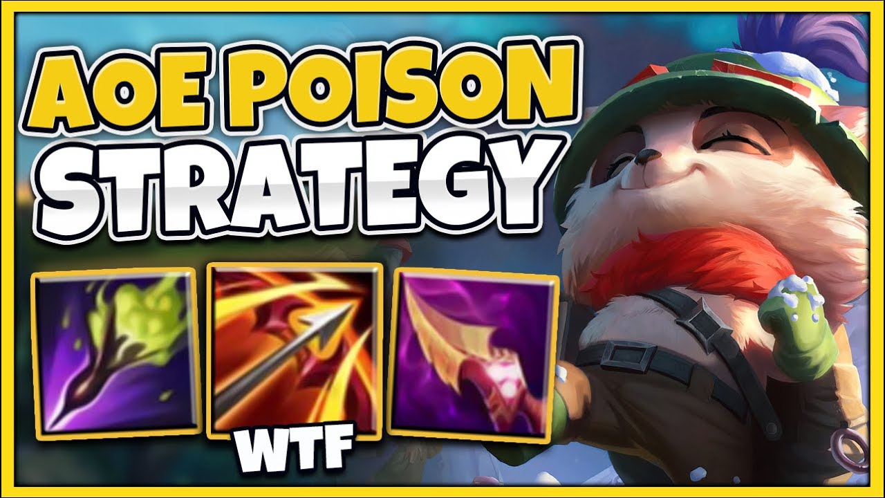 EVERY AUTO POISONS THE ENTIRE ENEMY TEAM!! *NEW* FULL-POISON TEEMO STRATEGY!! - League of Legends