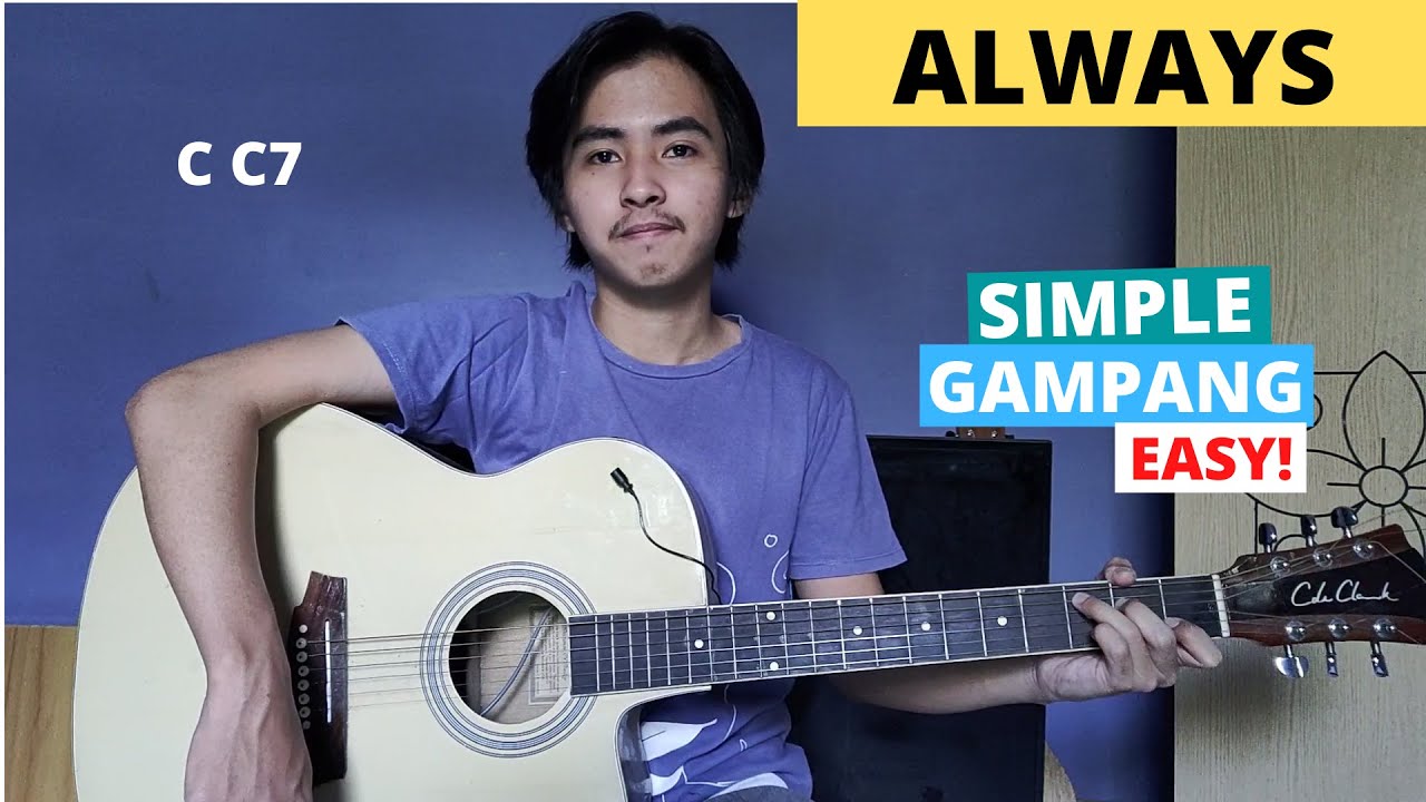 CHORD SIMPLE GAMPANG (Always - Rex Orange County) (Tutorial Gitar) Easy Chords!