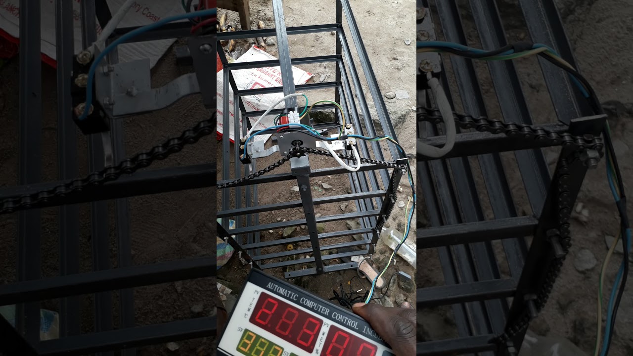 Egg turner with motor connected on XM 18