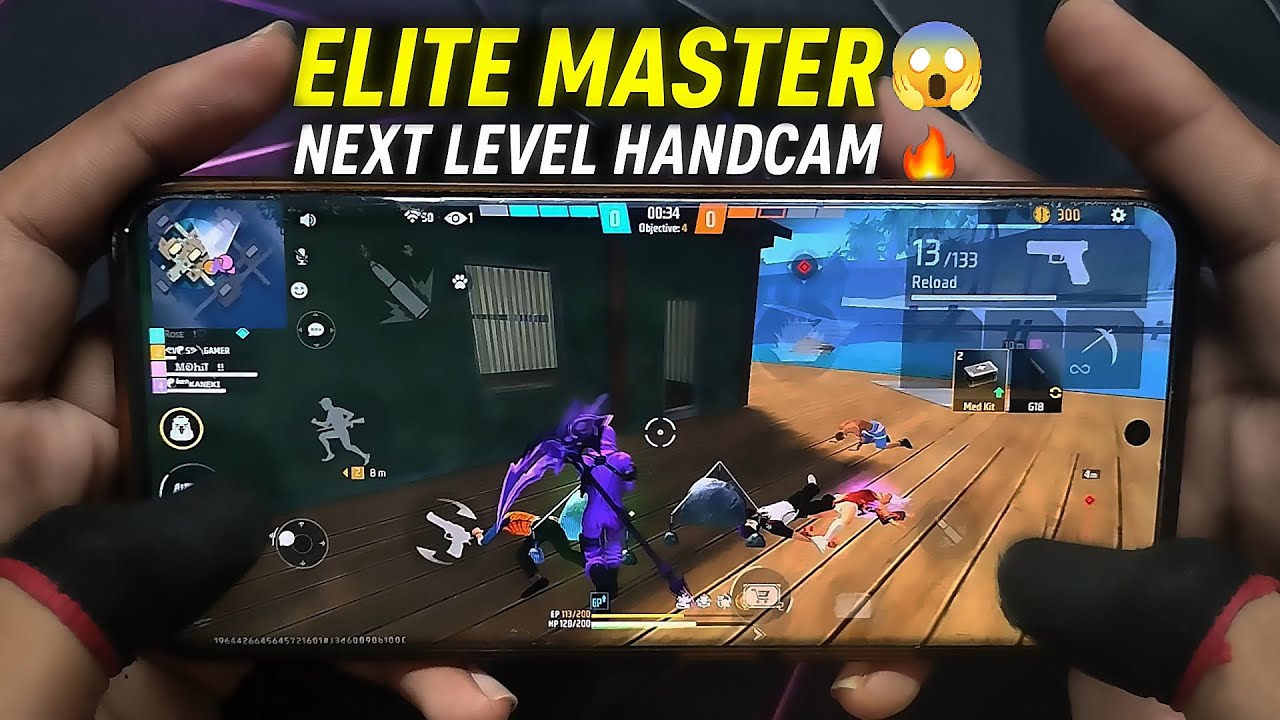 Elite Master Lobby 👑 CS Rank Handcam | Unbelievable Headshots Easy Booyah💥 | Free Fire