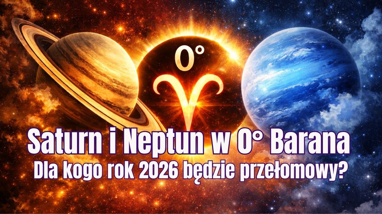 Saturn i Neptun w 0° Barana. Dla kogo rok 2026 będzie przełomowy?