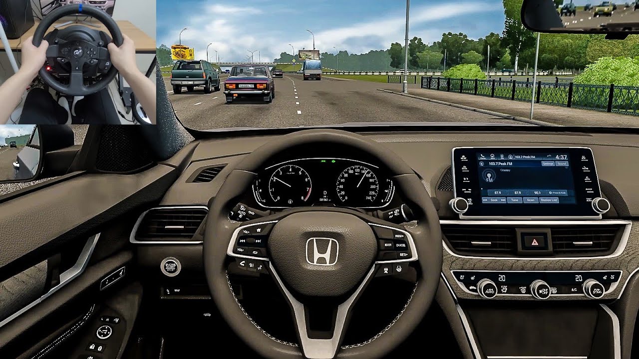City Car Driving - 2021 Honda Accord [Steering Wheel Gameplay]