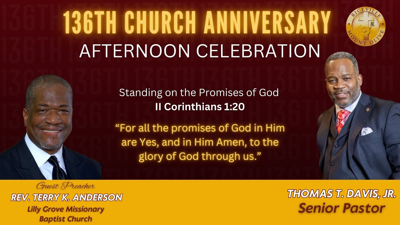 136th Church Anniversary Afternoon Celebration | Guest Preacher Rev. Terry K. Anderson