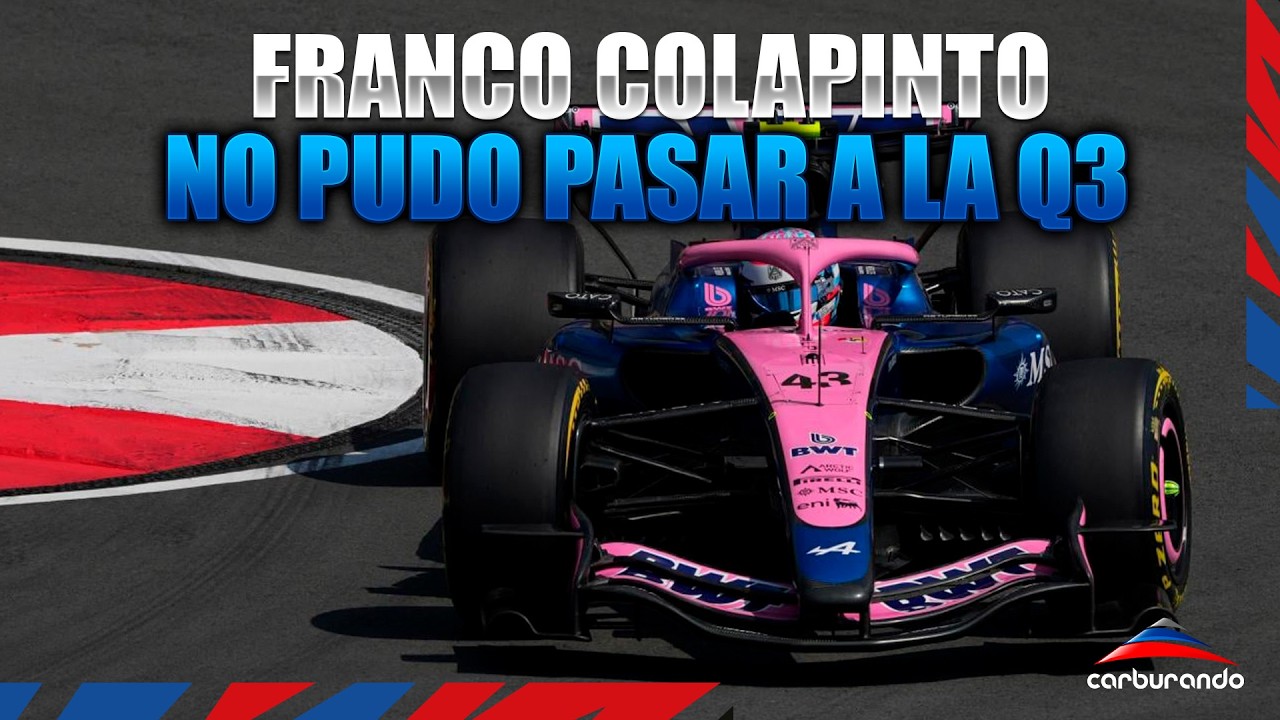 F&oacute;rmula 1 | Franco Colapinto fue 12&deg; en la clasificaci&oacute;n del Gran Premio de China