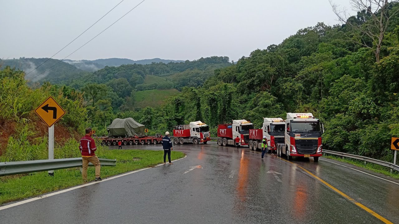 สุดยอดการลาก 4 หัวครั้งแรก SCANIA R580 & VOLVO FH480 volvo FH480 volvo FH440 Truck  1980 HP