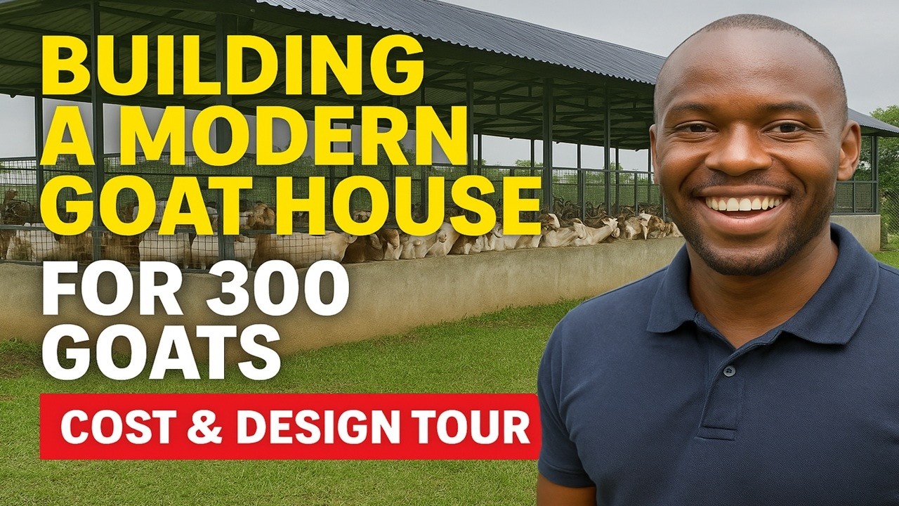 Modern Goat House Design for 300 Goats | Cost Breakdown & Construction Tour (2025)