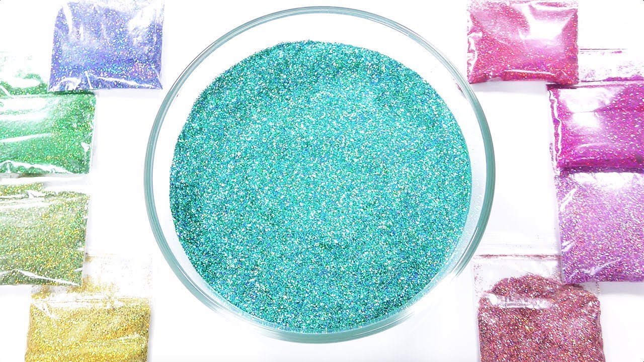【DIY】ラメグリッター入れすぎスライムを作る【slime ASMR】