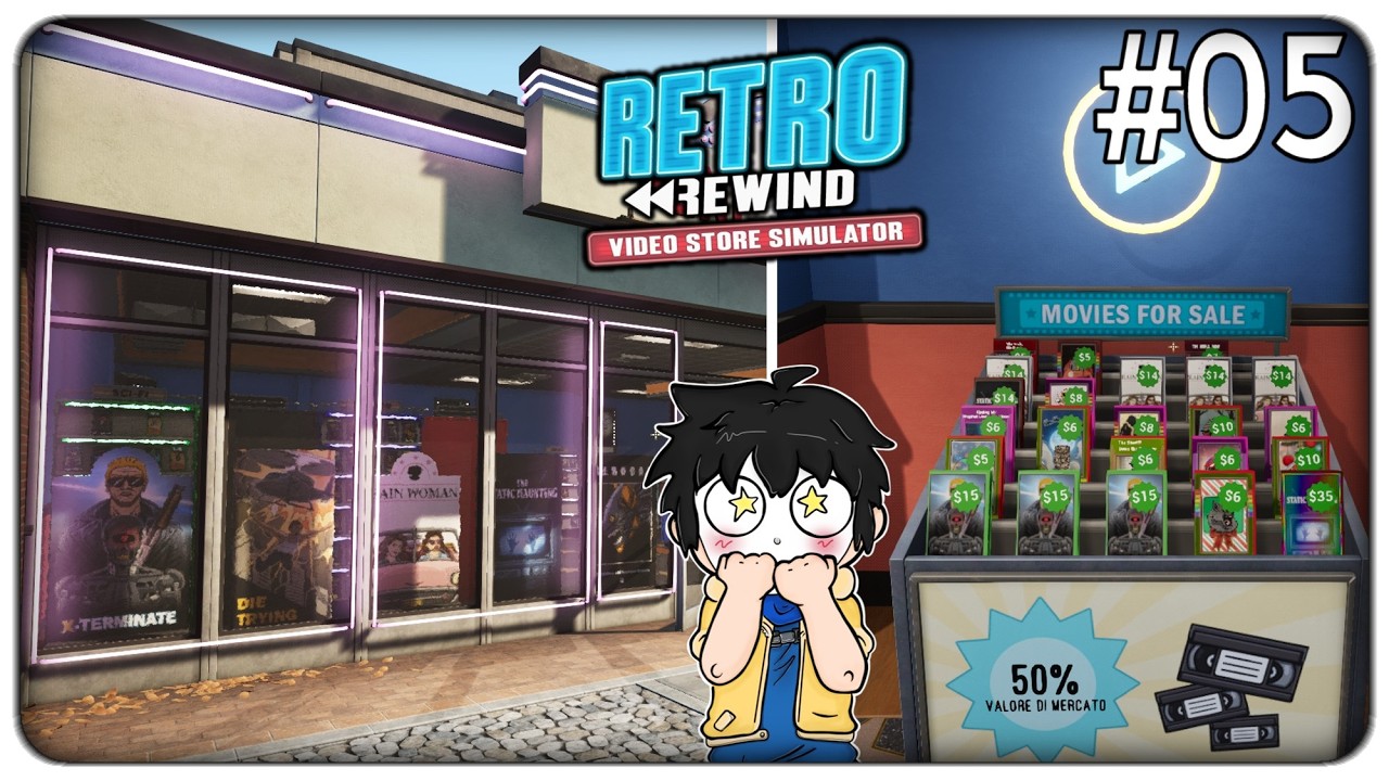 INGRANDISCO LA VIDEOTECA E INIZIAMO A VENDERE FILM USATI PER GUADAGNI EXTRA | Retro Rewind - ep.05
