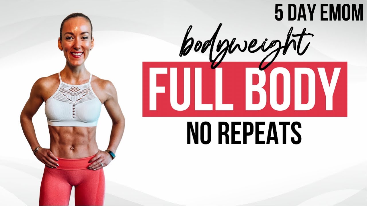🔥 30 Min EMOM Full Body Workout at Home | No Equipment | No Repeats