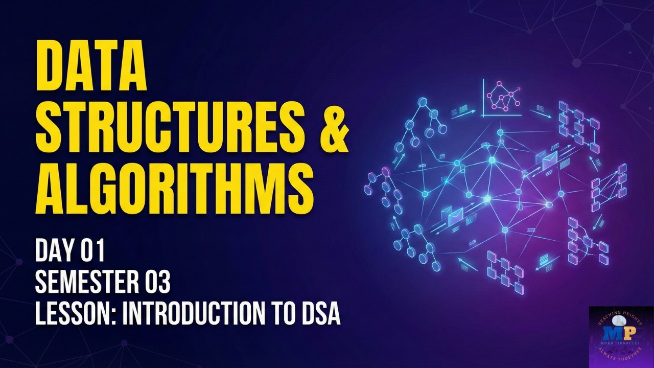 Day 01 | Data Structures & Algorithms | Thushan D Fernando | Mora Pinnacles