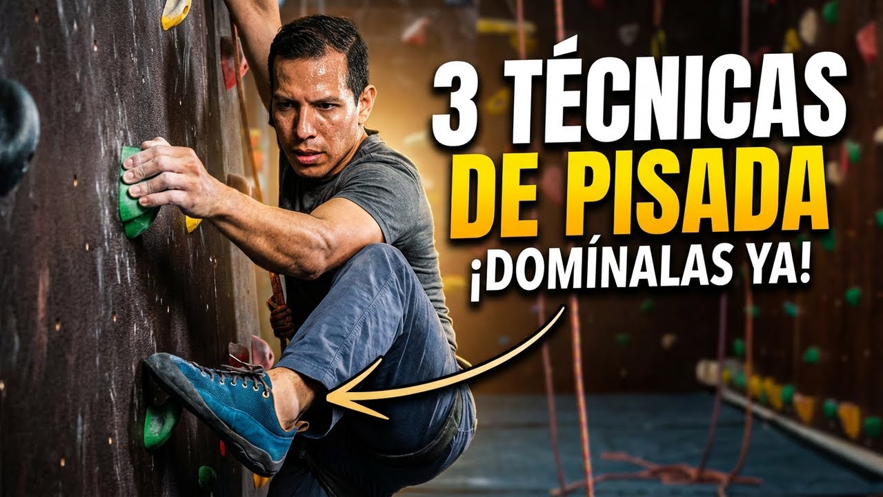 3 técnicas de pisada que todo escalador debe dominar