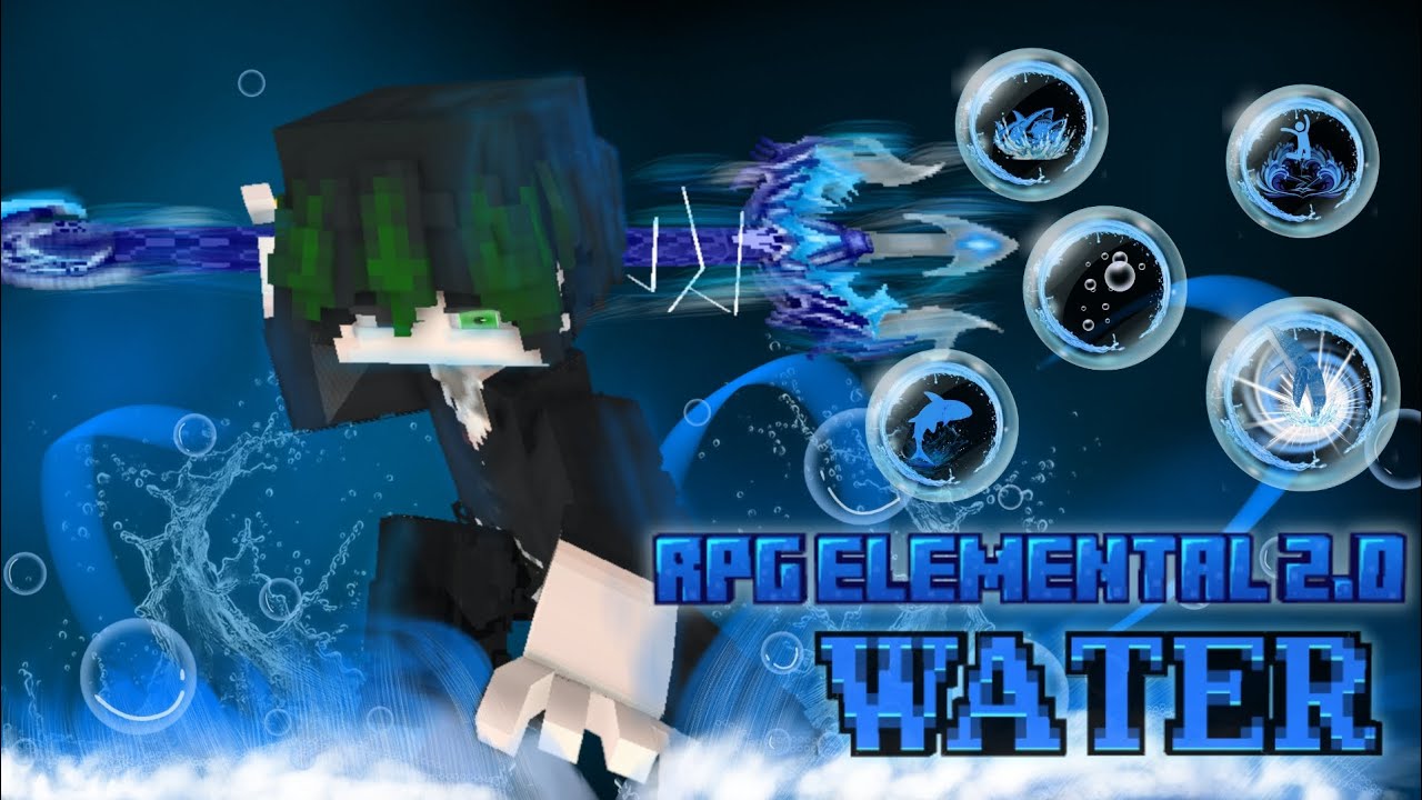 RPG Elemental Weapon 2.0 Addon MCPE 1.2.101 | Poseidon Trident Revamp
