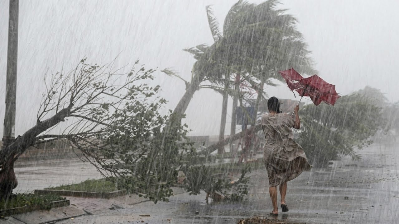 САМЫЙ БЕЗУМНЫЙ ДОЖДЬ В РАЙОНЕ ДЕРЕВНИ, ПЕРЕЖИВШИЙ НАСТУПЛЕНИЕ ШТОРМОВ И МОЛНИИ