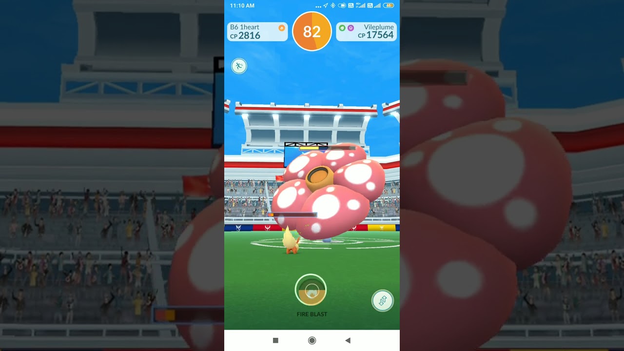 3-Star Raid Vileplume battle in 5 minutes Pokemon Go Gameplay. Main account