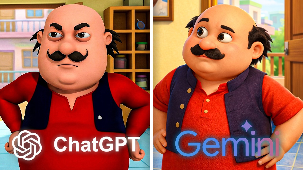 ChatGPT vs Gemini Remake Motu Patlu!