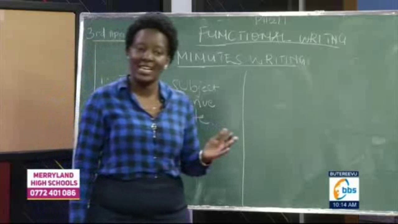 SOMERA MU DDIIROLYO _  ENGLISH LESSON _  (  LETTER WRITTING ) Part 1