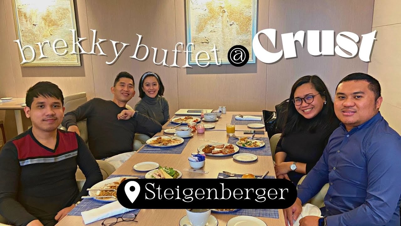 trying out breakfast at Crust by Rusk, Steigenberger Hotel