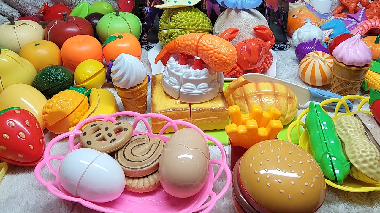 Satisfying cutting vegetables Burgers 🍔 Fruits  asmr chindolls
