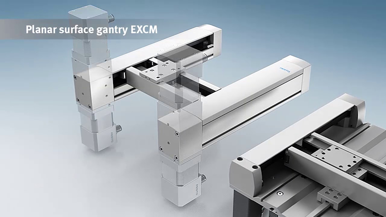 Festo EXCM Planar surface gantry Animation
