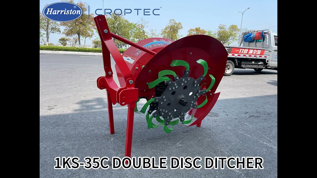 1KS-35C DOUBLE DISC DITCHER for tractor #harriston #ditcher#croptec