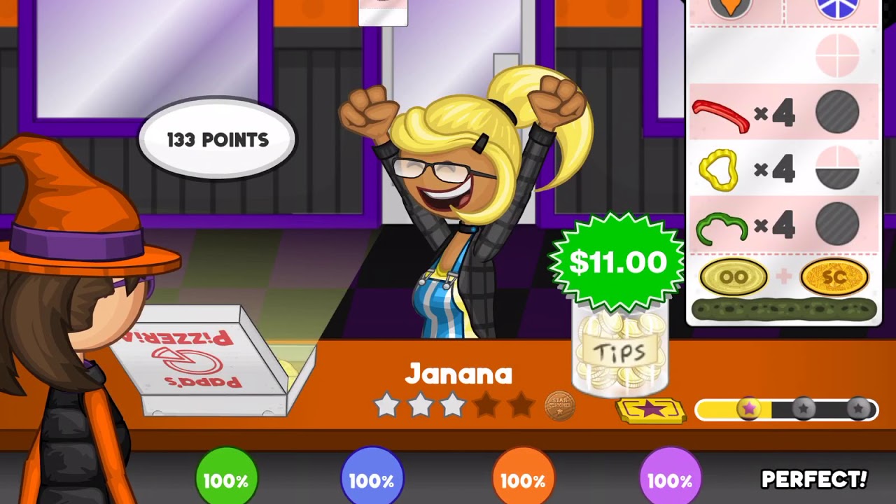 Papa's Pizzeria HD-Day 100 (Perfect Day)