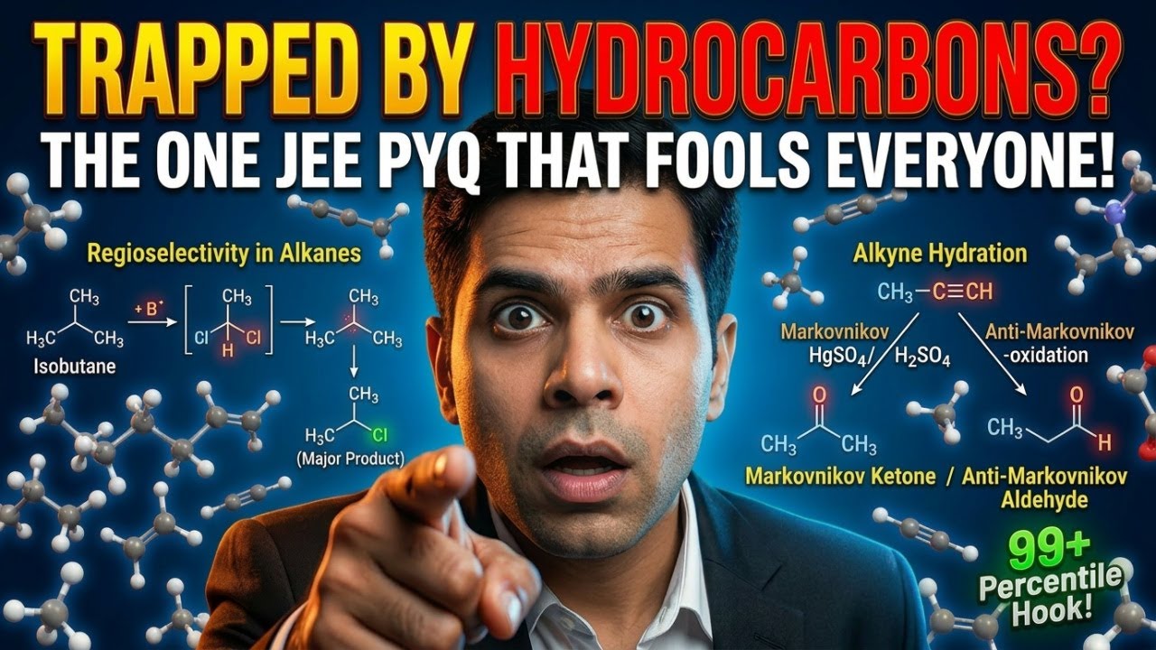 Hydrocarbon PYQ JEE Mains | Jan 2026 Attempt | One Shot | Target 99+ Percentile | Chemistry